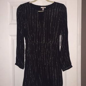 Black and silver dress